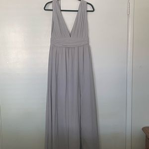 Gray maxi dress